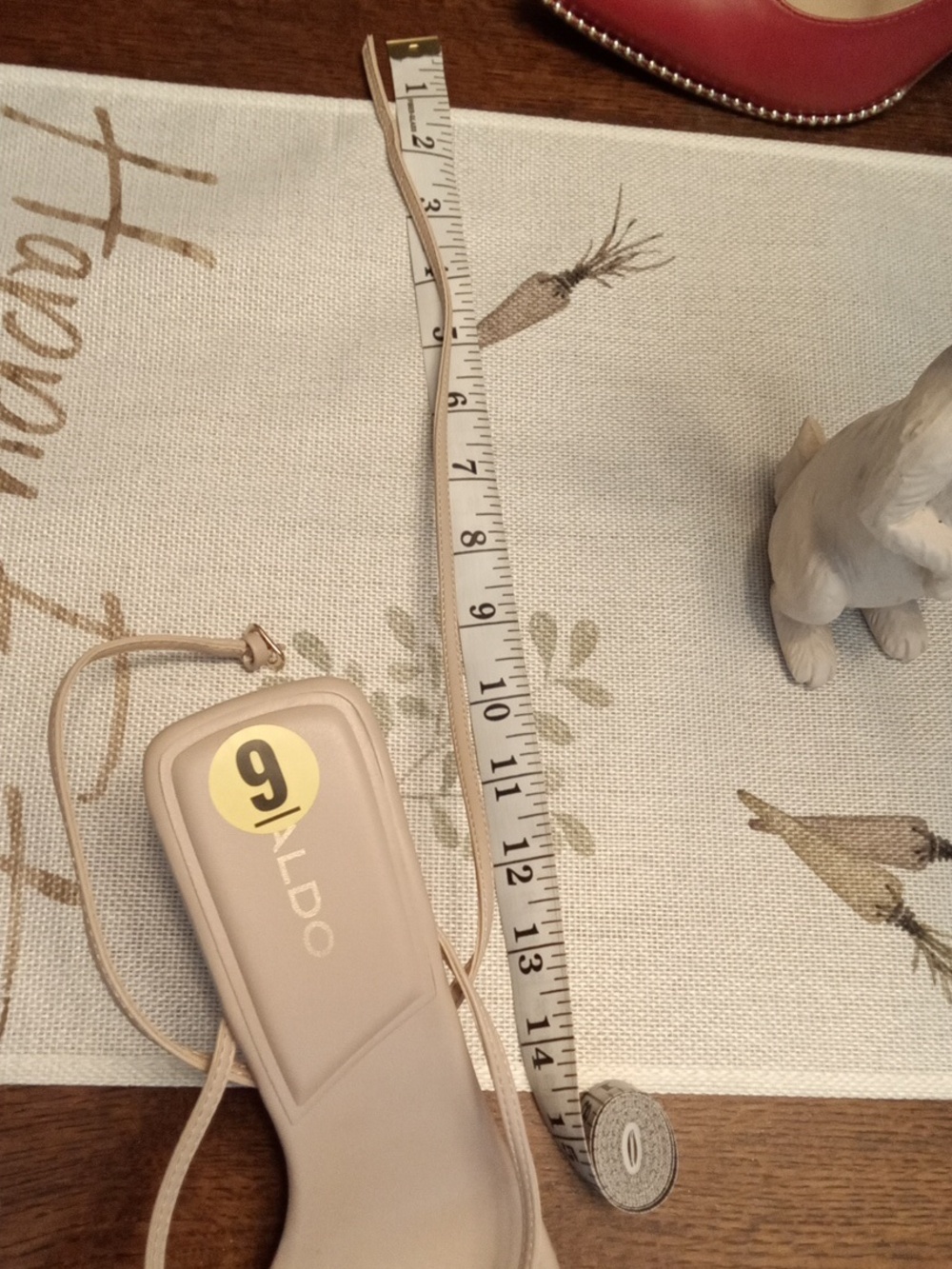 NWT! ALDO Beige Strappy Square-Toe Heeled Sandals - Picture 7 of 8